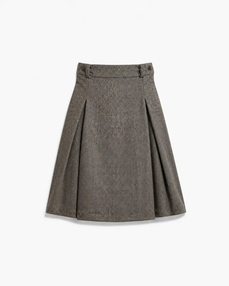 Grey Tweed Mini Skirt For Women