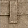 Close-up of a double-stitched belt loop on the waistband.
