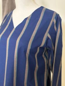 Navy Vertical Stripe Women’s Tunic Top 3