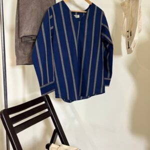 navy blue stripe shirt