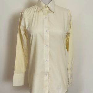 light yellow collared shirt for women