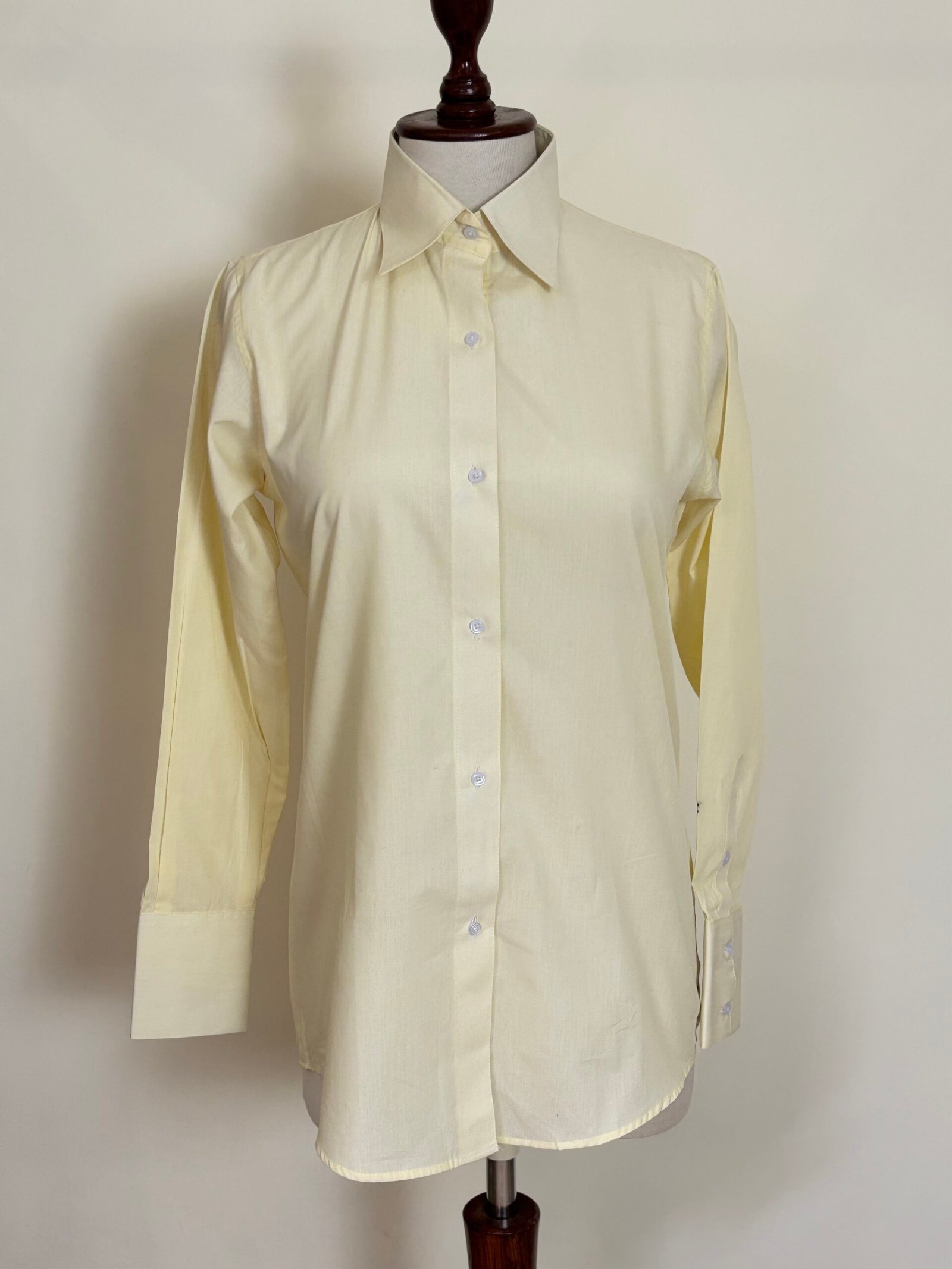 Light Yellow Collared Shirt For Women