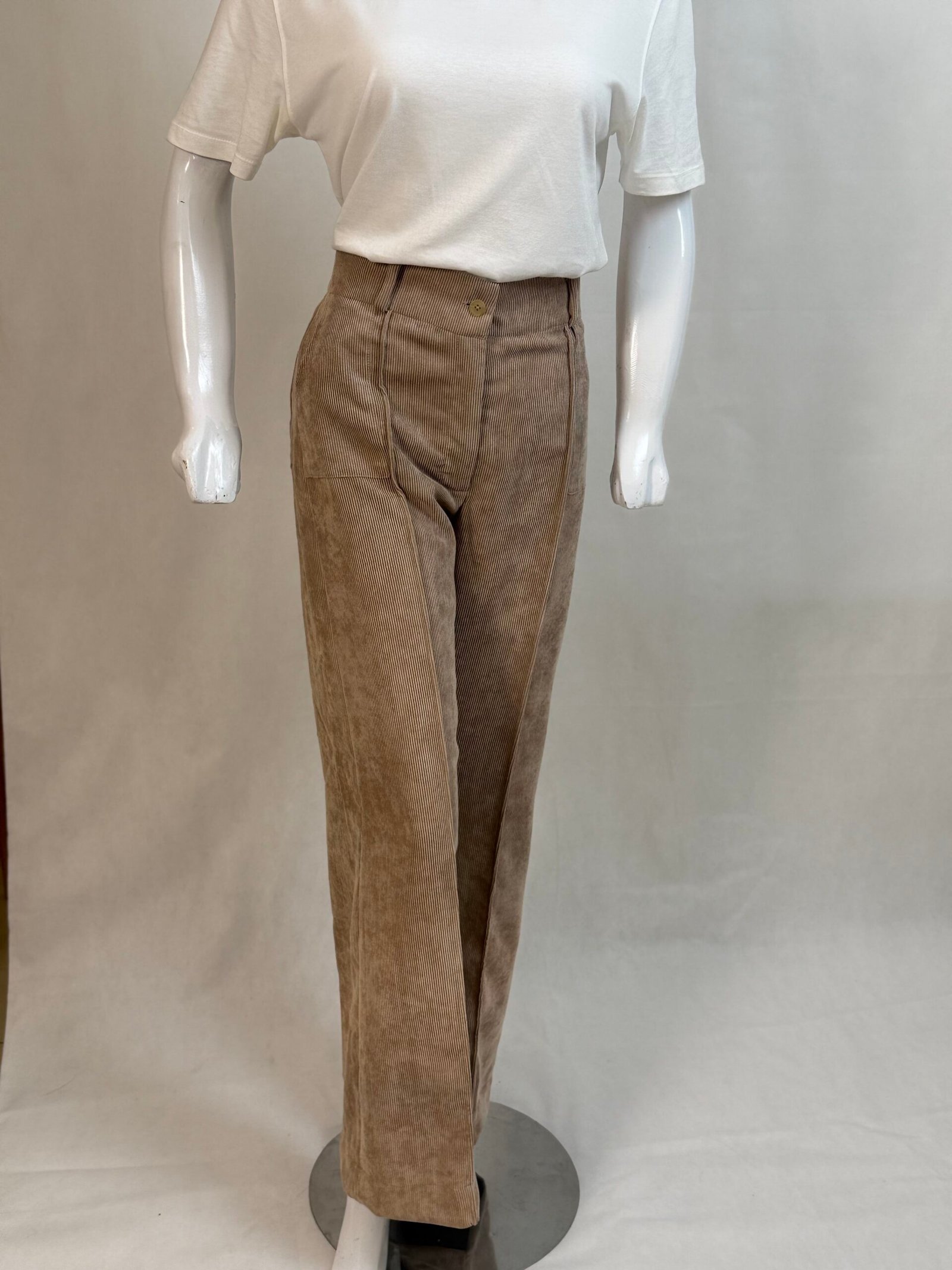 Corduroy Brown Baggy Pants For Women