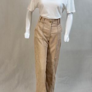 corduroy camel brown baggy pants for women