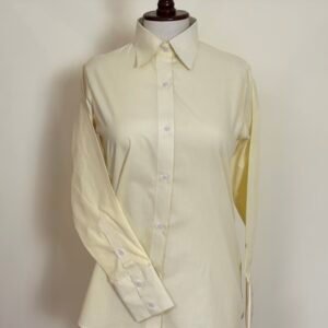 light yellow collared shirt for women