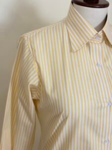Yellow White Striped Button-Down Shirt 4