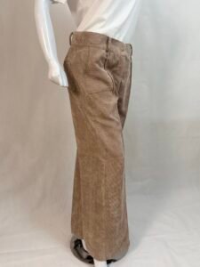Corduroy Brown Baggy Pants For Women 2