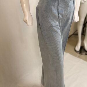 corduroy powder blue baggy pants for women