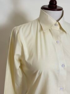 Light Yellow Collared Shirt For Women 3