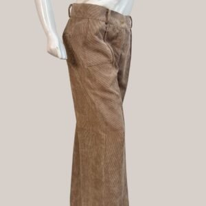 corduroy brown baggy pants for women