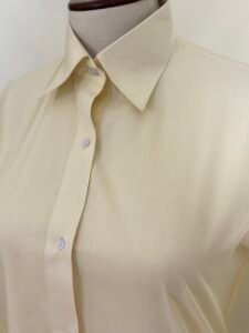 Light Yellow Collared Shirt For Women 4