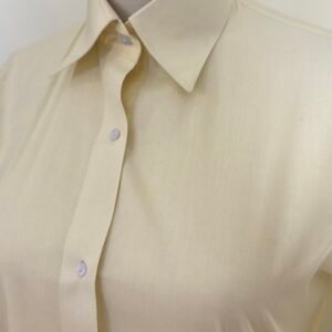 light yellow collared shirt for women
