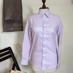 women’s lilac long sleeve formal shirt