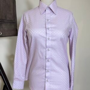 women’s lilac long sleeve formal shirt