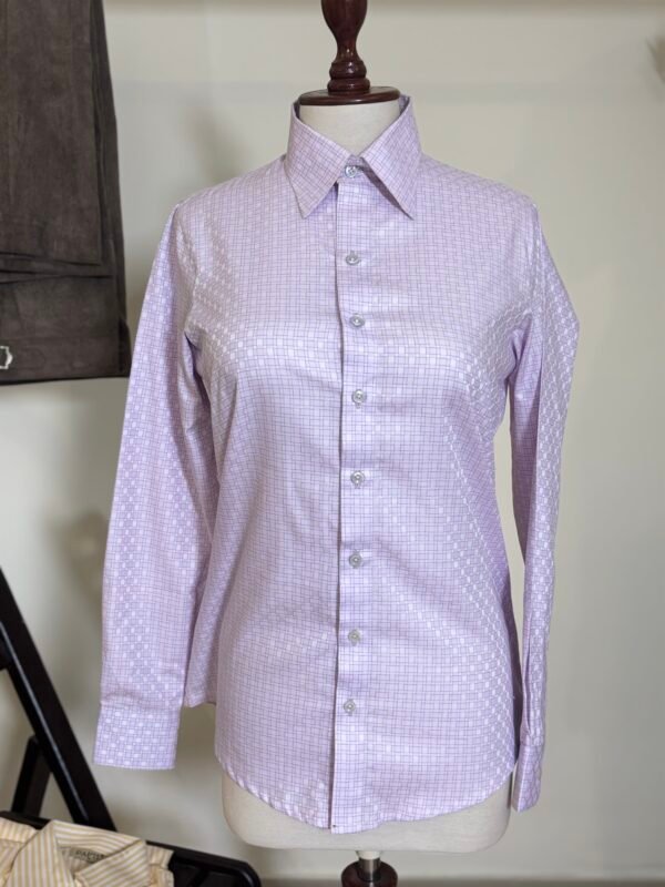 women’s lilac long sleeve formal shirt