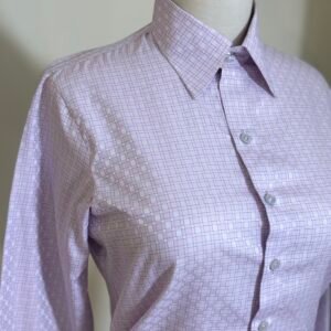 women’s lilac long sleeve formal shirt