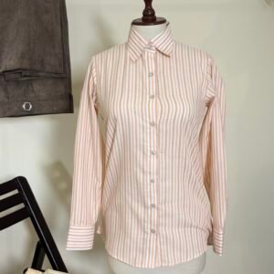 Women’s Peach & White Striped Shirt