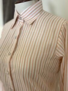 Women’s Peach & White Striped Shirt 3