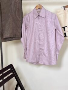 Pink Striped Formal Shirt for Men 4
