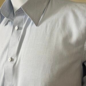 light blue striped formal shirt for men