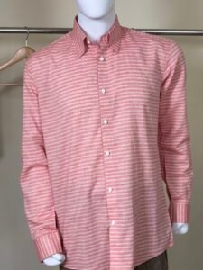 Coral Striped Formal Shirt for Men 5