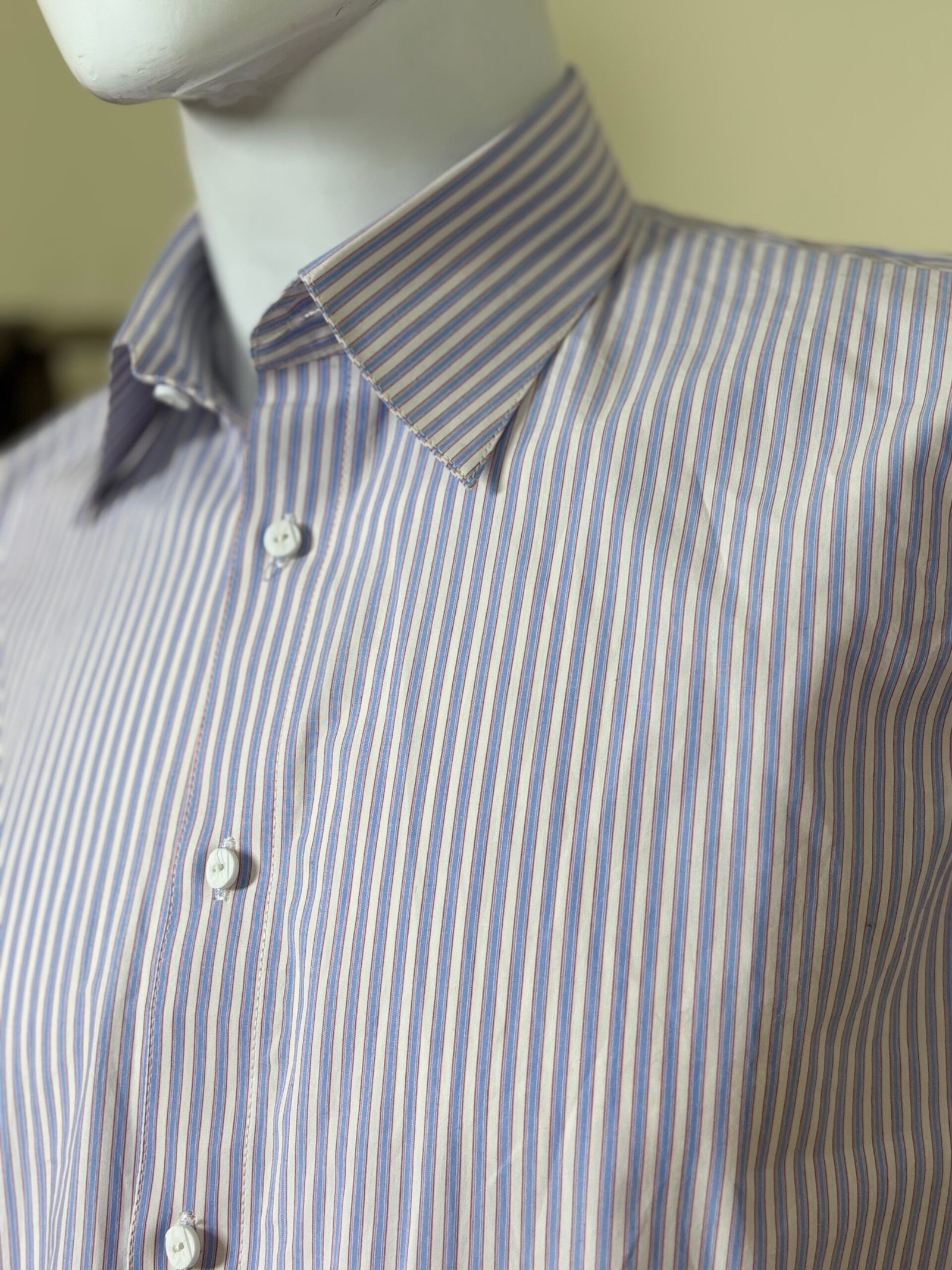 Lavender Striped Formal Shirt for Men