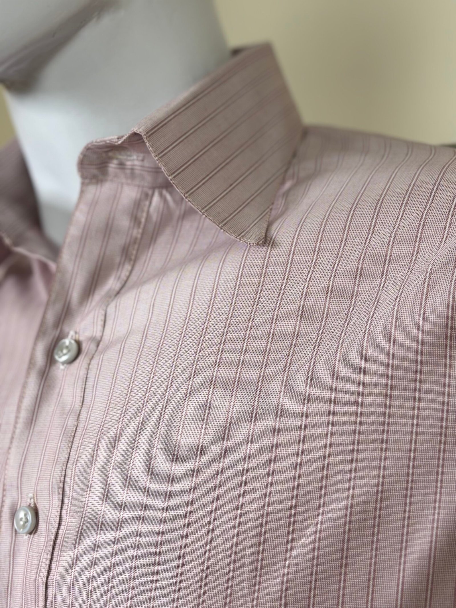 Pink Striped Formal Shirt for Men