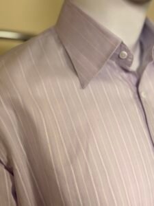 Lilac Striped Formal Shirt for Men 2