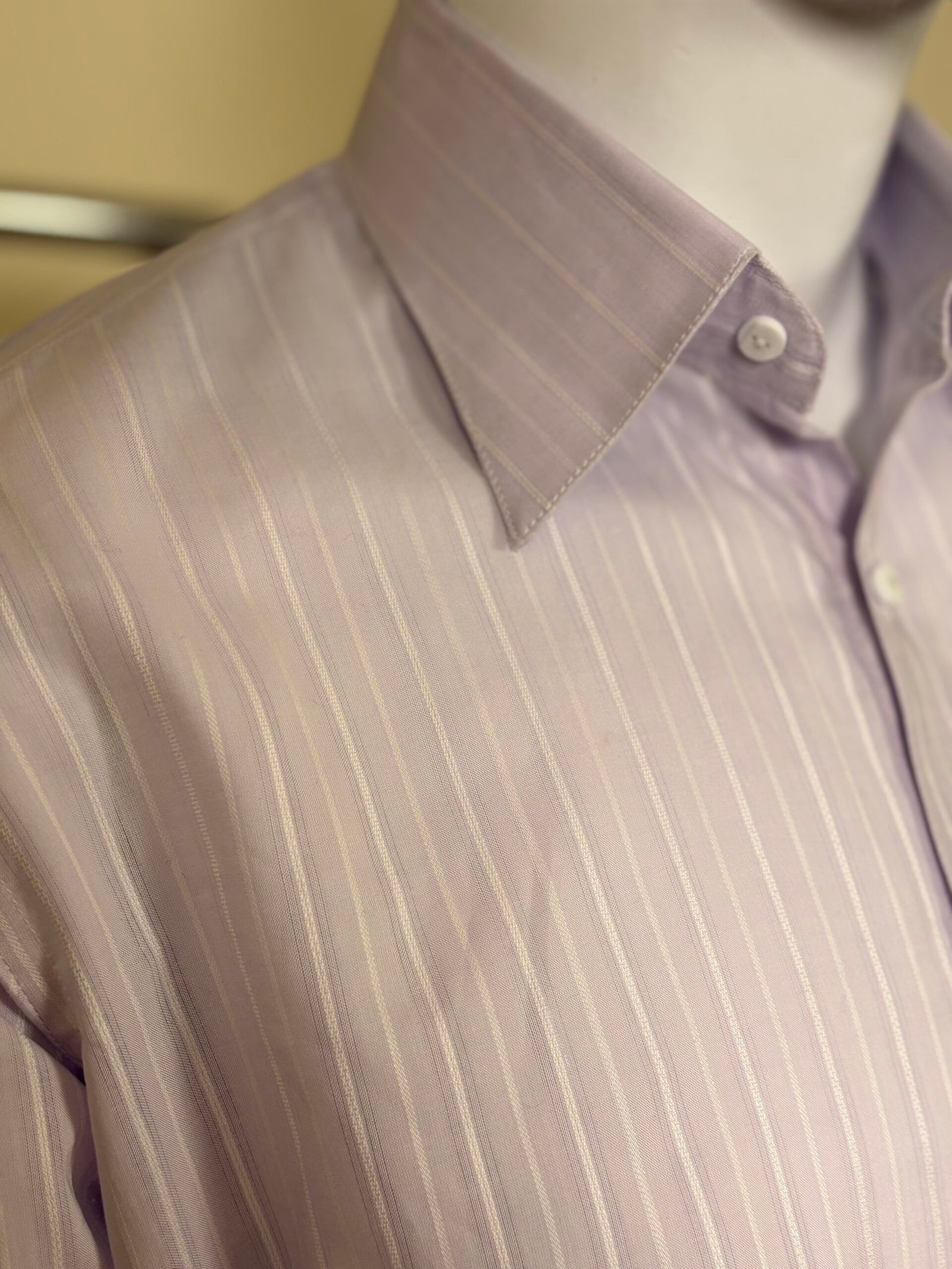 Lilac Striped Formal Shirt for Men