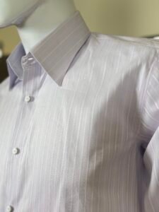 Lilac Striped Formal Shirt for Men 3