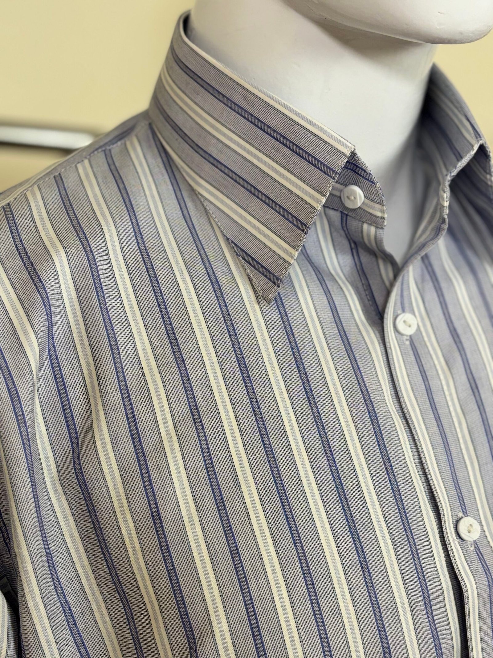 Blue Striped Formal Shirt for Men