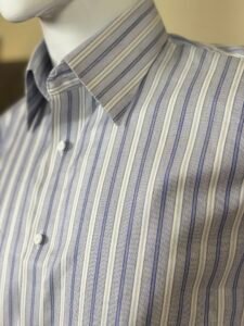 Blue Striped Formal Shirt for Men 3