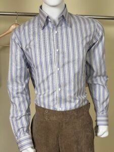 Blue Striped Formal Shirt for Men 4